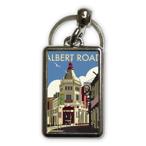 Albert Road Metal Keyring