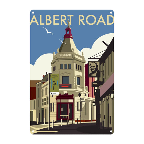Albert Road Metal Sign