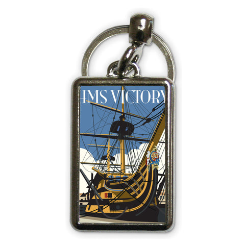 HMS Victory Metal Keyring