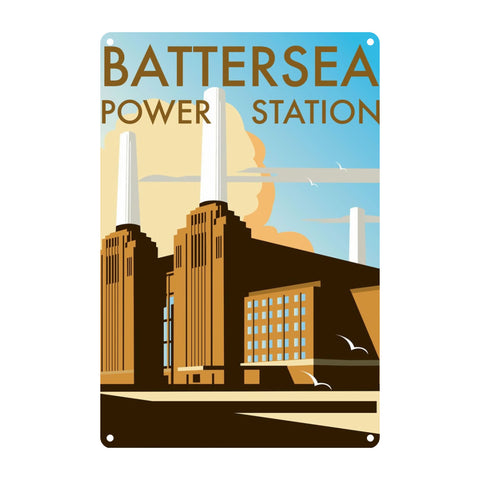 Battersea Power Station Metal Sign