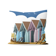 Load image into Gallery viewer, Beach Huts Cushion