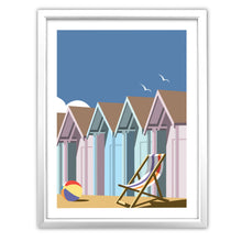 Load image into Gallery viewer, Beach Huts Close Up Art Print