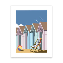 Load image into Gallery viewer, Beach Huts Close Up Art Print
