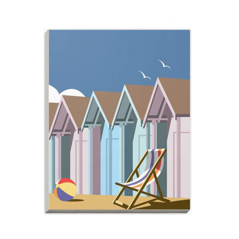 Beach Huts Close Up A6 Notepad