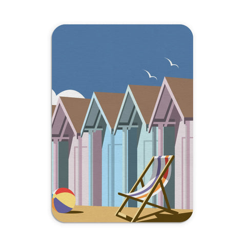 Beach Huts Close Up Mouse Mat
