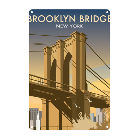 Brooklyn Bridge Metal Sign