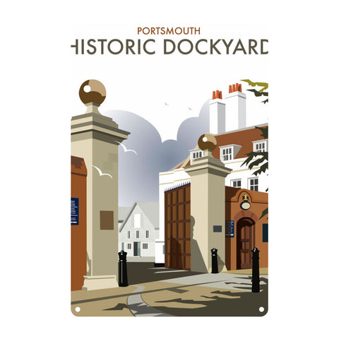 Portsmouth Dockyard Metal Sign