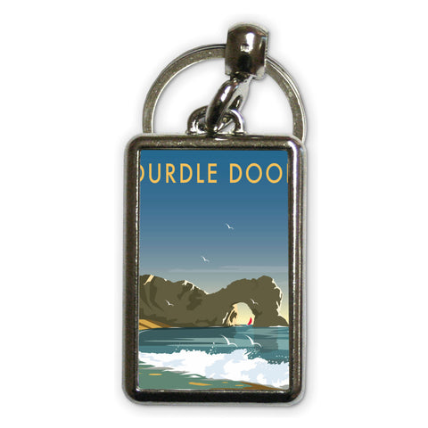 Durdle Door Metal Keyring