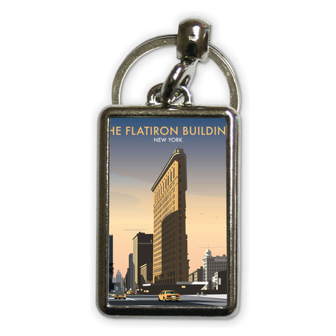 FlatIron Building Metal Keyring