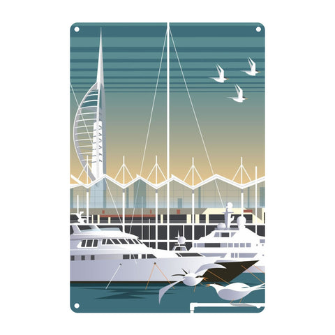 Gunwharf Quays Metal Sign