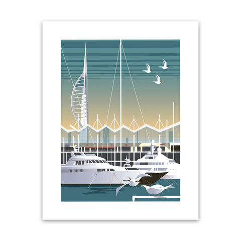 Gunwharf Quays Art Print