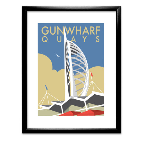 Gunwharf Quays (V2) Art Print