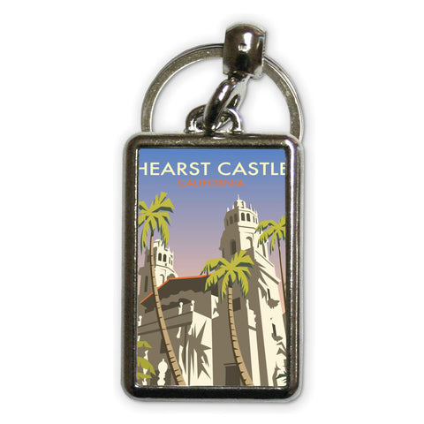 Hearst Castle, California Metal Keyring