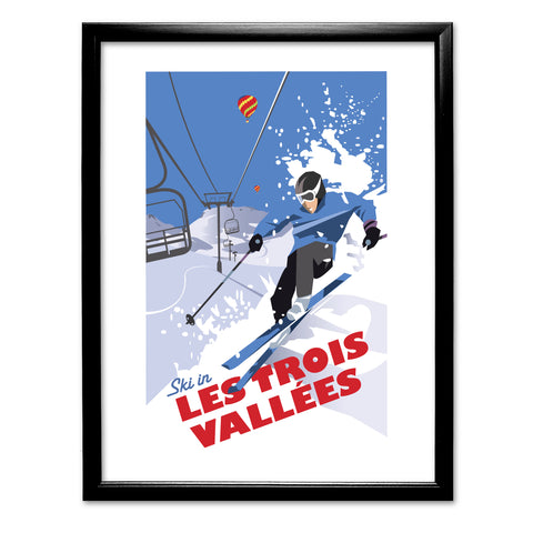 Les Trois Vallees Art Print