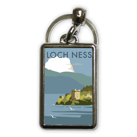 Loch Ness Metal Keyring