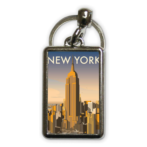 New York Metal Keyring