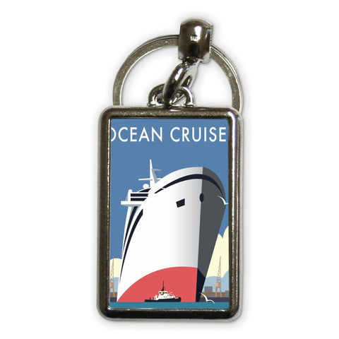 Ocean Cruises Metal Keyring