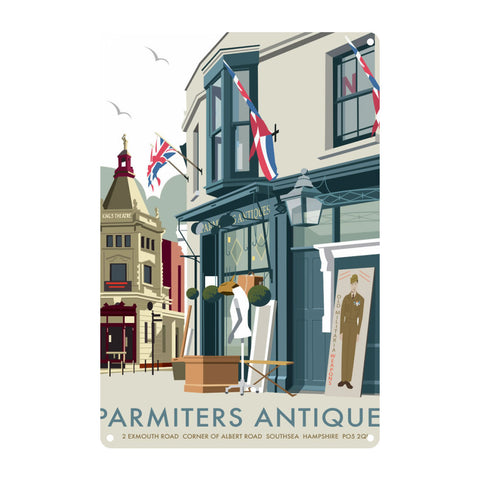 Parmiters Antiques Metal Sign