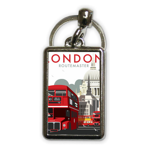 London Routemaster Metal Keyring