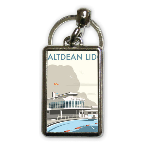 Saltdean Lido Metal Keyring