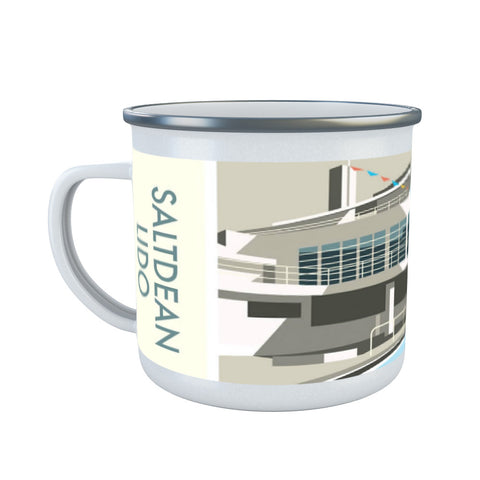Saltdean Lido Enamel Mug