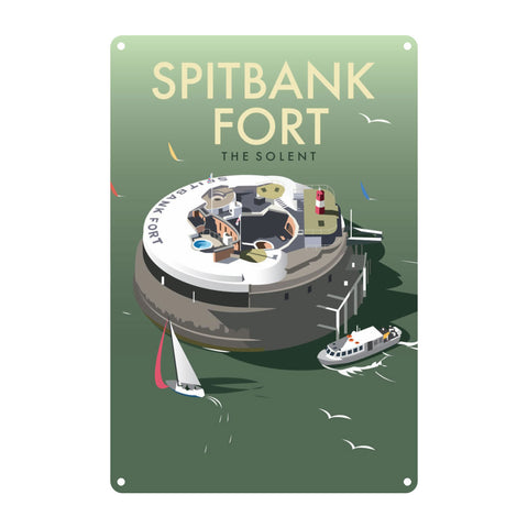 Spitbank Fork Metal Sign