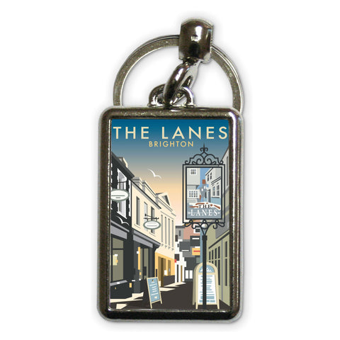 The Lanes, Brighton Metal Keyring