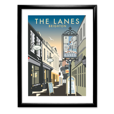 The Lanes, Brighton Art Print