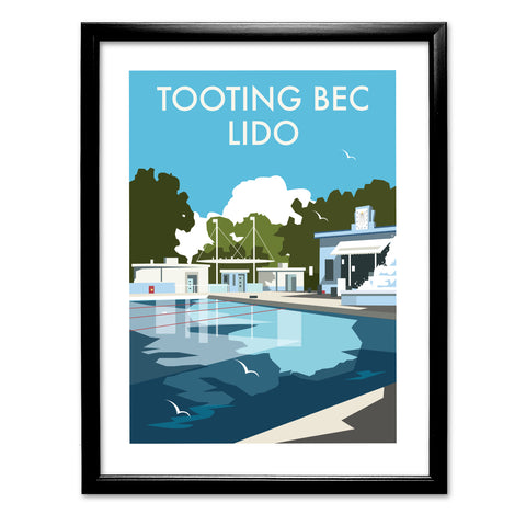 Tooting Bec Lido Art Print