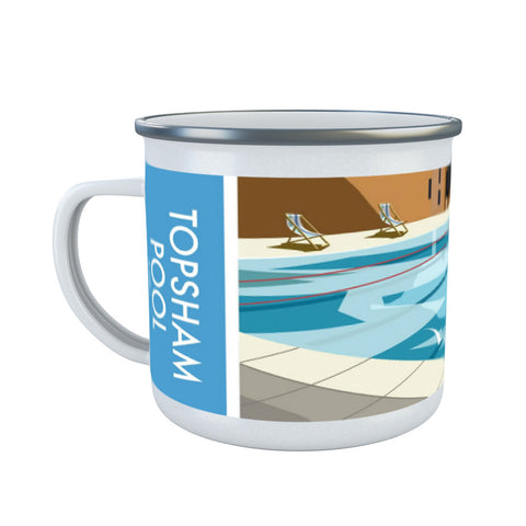 Topsham Pool, Devon Enamel Mug