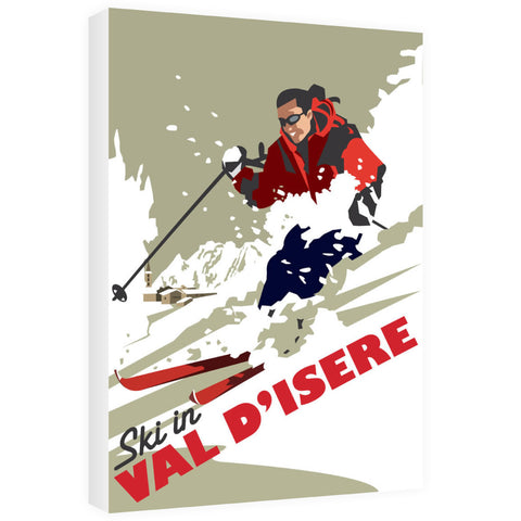 Ski in Val D'isere - Canvas