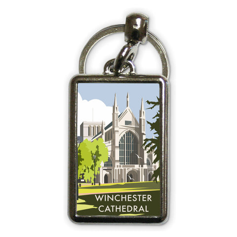 Winchester Cathedral Metal Keyring