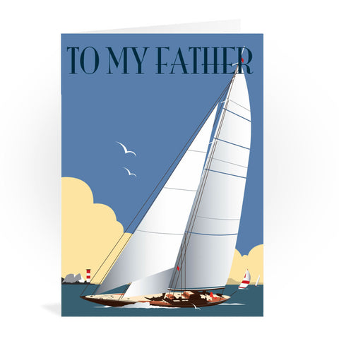 Solent Sailing Greeting Card