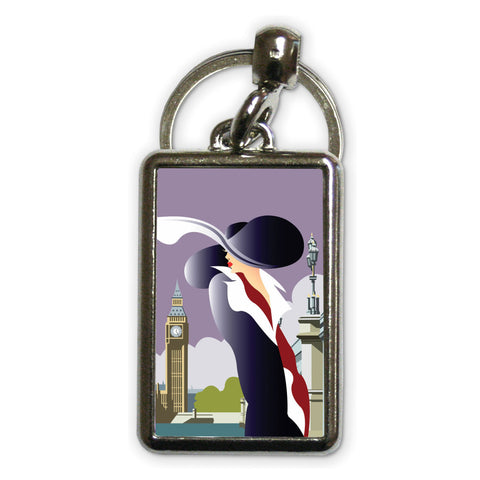 London Blank Metal Keyring