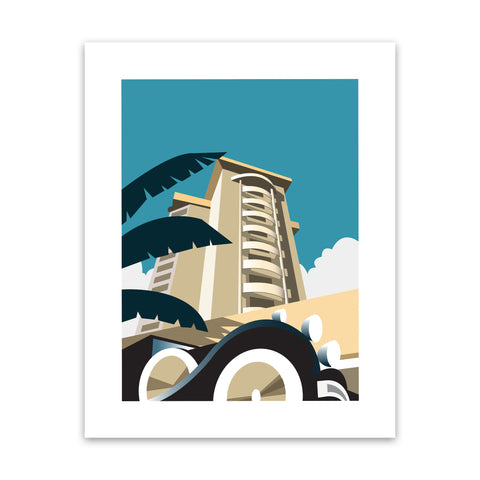 Miami Blank Art Print