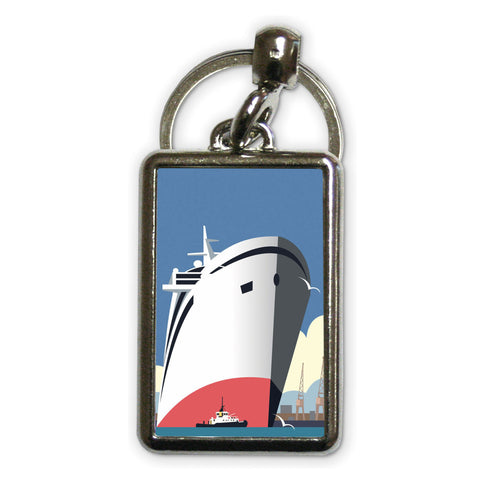 Ocean Cruises Blank Metal Keyring