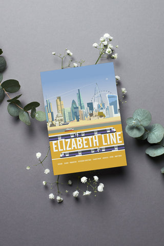 The Elizabeth Line Greeting Card