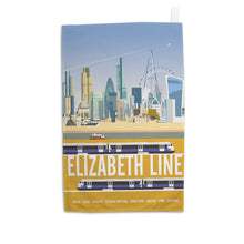 Load image into Gallery viewer, The Elizabeth Line Tea Towel