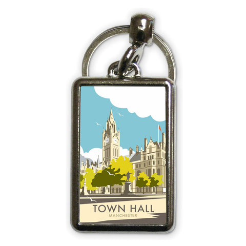 Manchester Town Hall Metal Keyring
