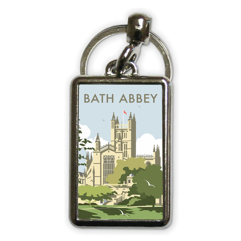 Bath Abbey Metal Keyring