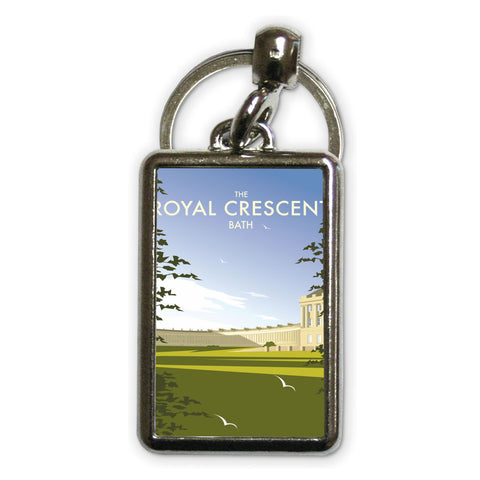 The Royal Crescent Metal Keyring