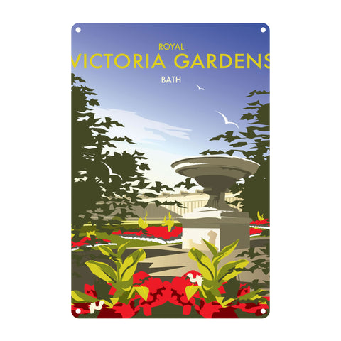 Royal Victoria Gardens  Metal Sign