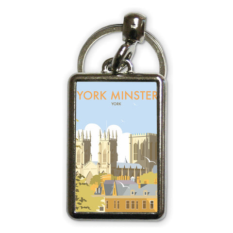 York Minster Metal Keyring