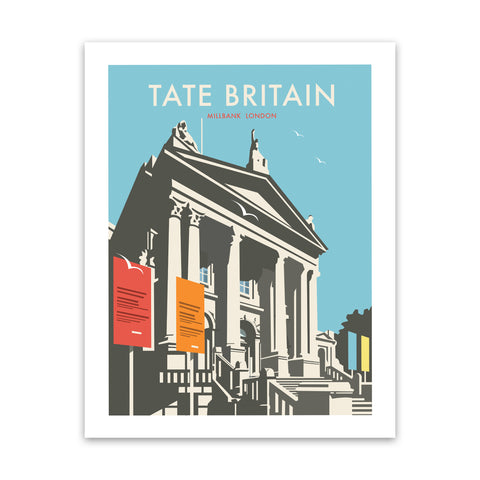 Tate Britain (Blue) Art Print