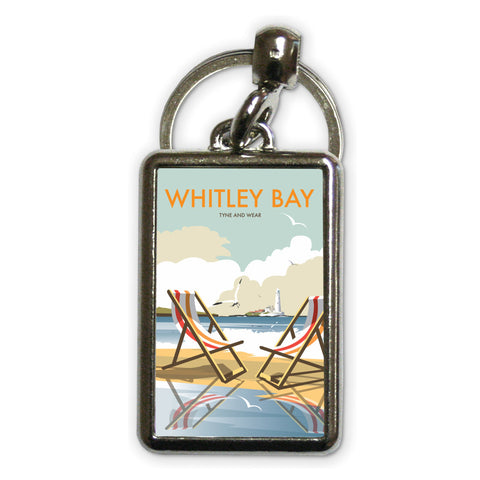 Whitley Bay Metal Keyring