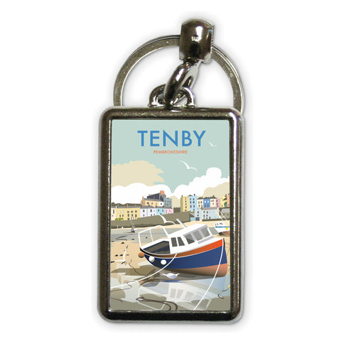 Tenby Metal Keyring