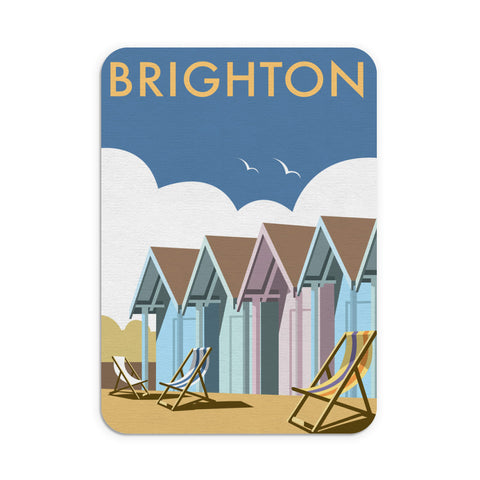 Brighton Beach Huts Mouse Mat