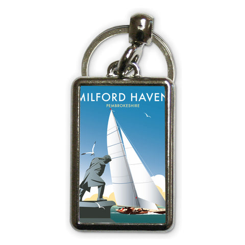 Milford Haven Metal Keyring