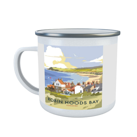 Robin Hoods Bay Enamel Mug