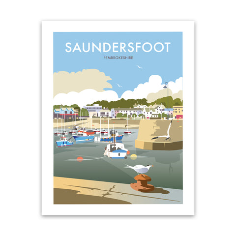 Saundersfoot Art Print